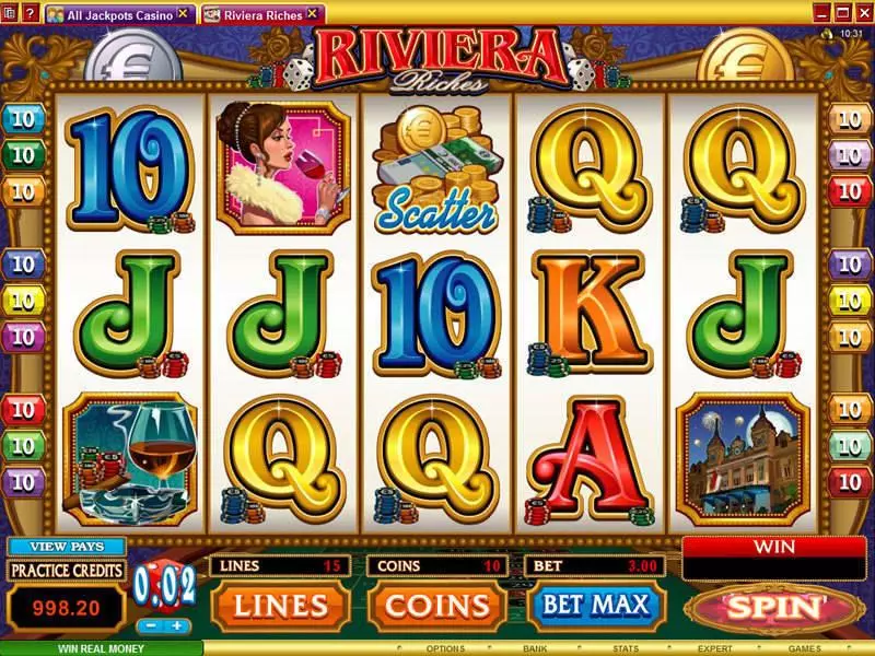 Riviera Riches Microgaming Slot Game released in   - Free Spins