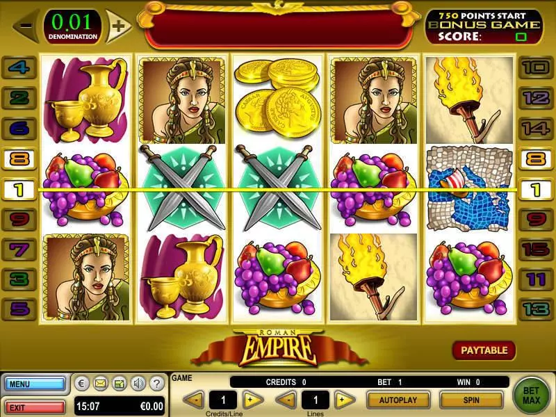 Roman Empire GTECH Slot Game released in   - Second Screen Game