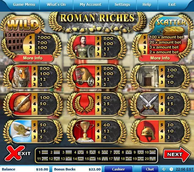 Roman Riches Leap Frog Slot Game released in   - Free Spins