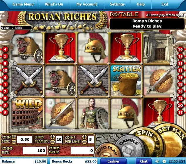 Roman Riches Leap Frog Slot Game released in   - Free Spins