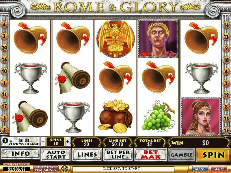 Rome and Glory PlayTech Slot Game released in   - Free Spins