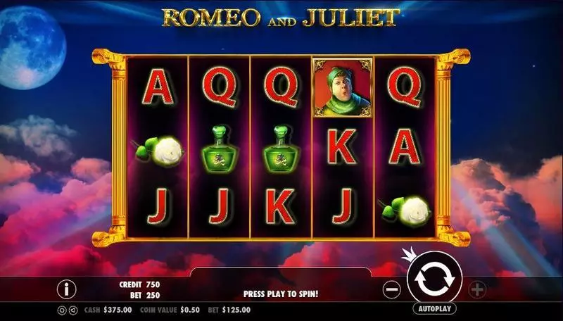 Romeo and Juliet Pragmatic Play Slot Game released in June 2016 - Free Spins