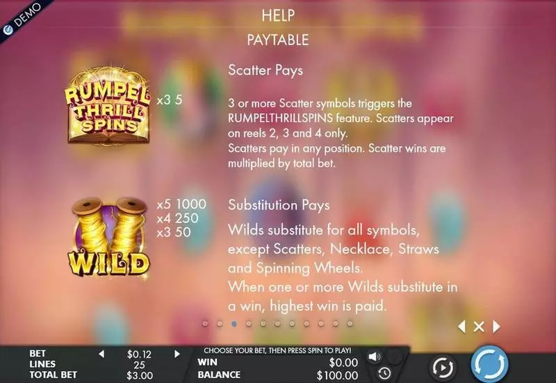RumpelThrillSpins Genesis Slot Game released in September 2017 - Free Spins