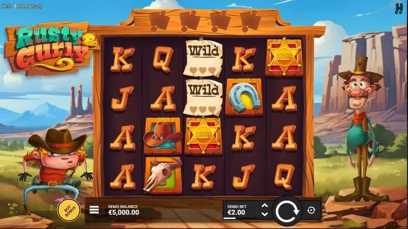 Rusty and Curly Hacksaw Gaming Slot Game released in March 2024 - Free Spins