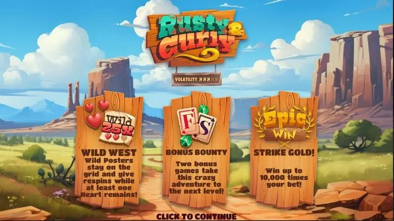 Rusty and Curly Hacksaw Gaming Slot Game released in March 2024 - Free Spins