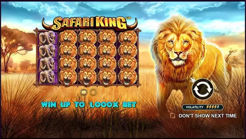 Safari King Pragmatic Play Slot Game released in February 2019 - Free Spins