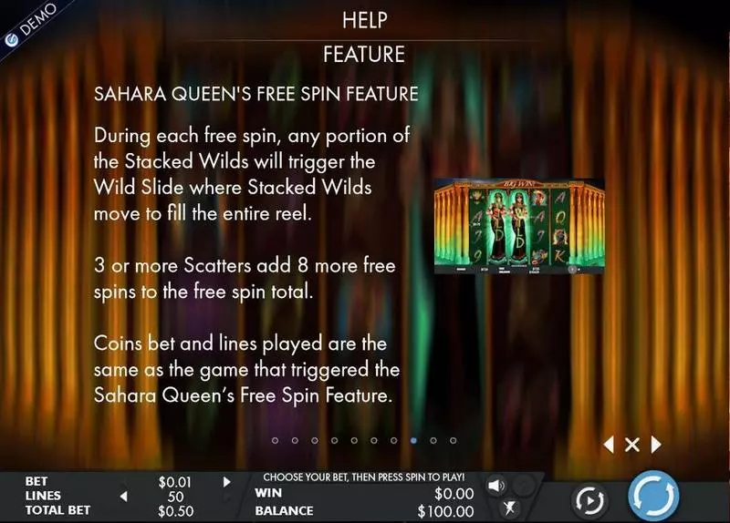 Sahara Queen Genesis Slot Game released in March 2017 - Free Spins