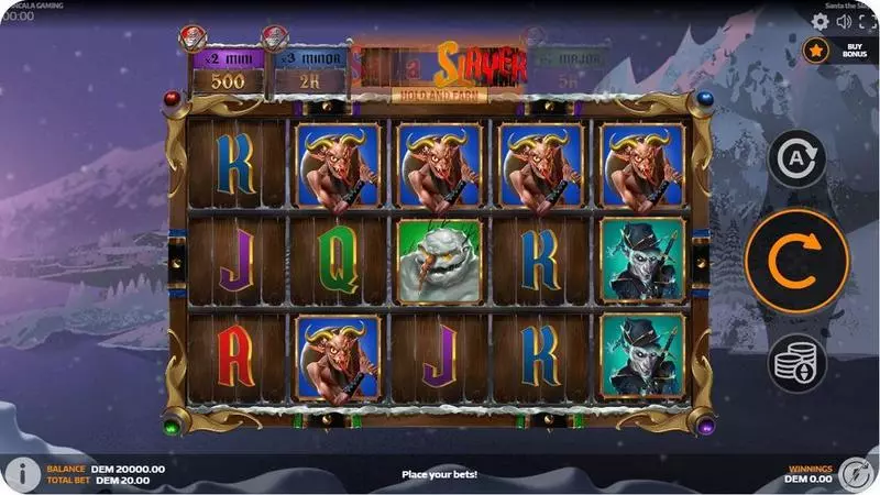 Santa the Slayer Mancala Gaming Slot Game released in December 2023 - Jackpot bonus game