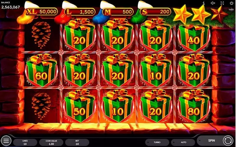Santa's Gift Endorphina Slot Game released in May 2020 - Free Spins