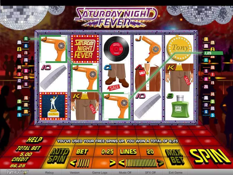 Saturday Night Fever bwin.party Slot Game released in   - Free Spins