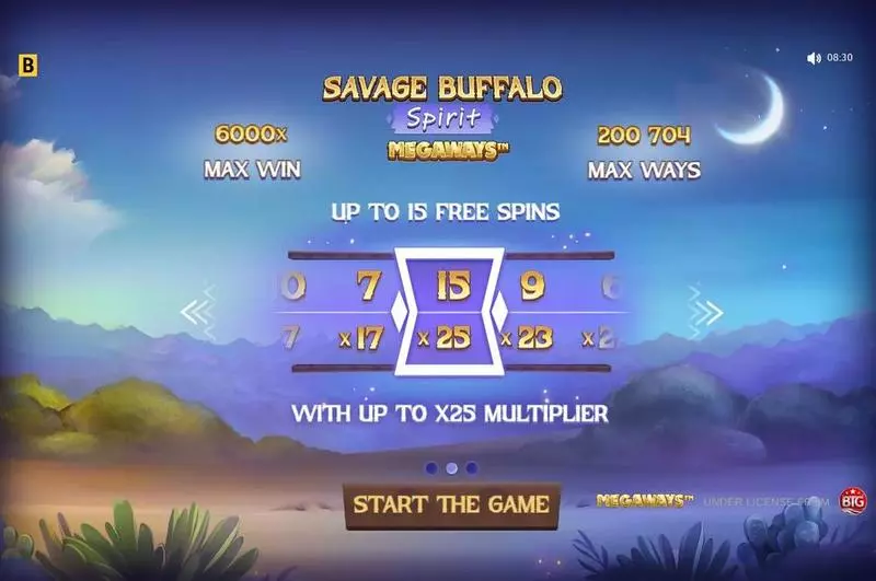 Savage Buffalo Spirit MEGAWAYS BGaming Slot Game released in August 2024 - Buy Feature