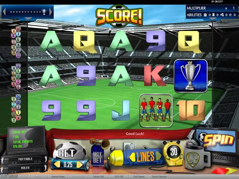 Score! bwin.party Slot Game released in   - Second Screen Game
