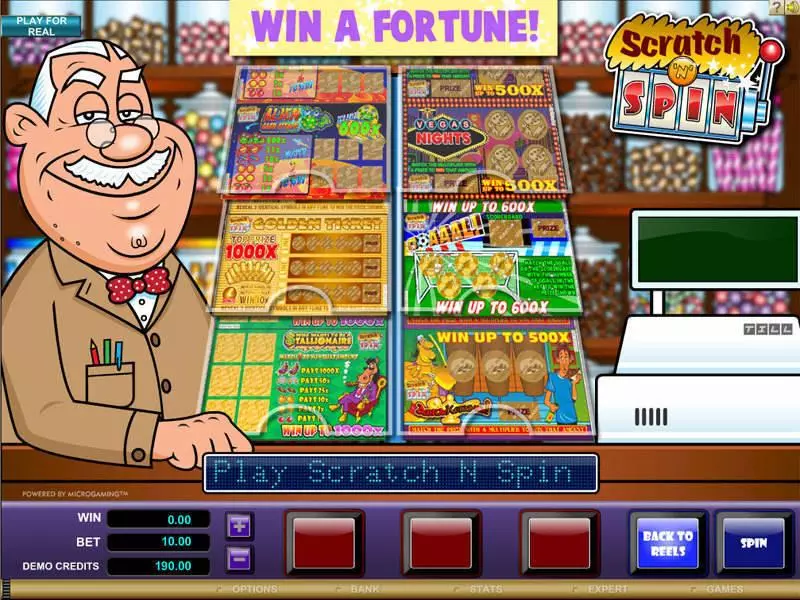 Scratch n Spin Microgaming Slot Game released in   - Second Screen Game