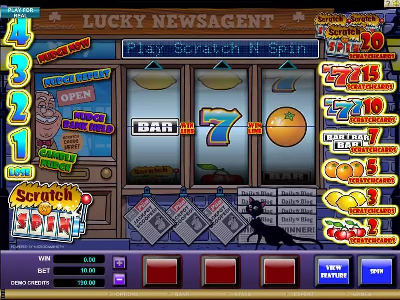 Scratch n Spin Microgaming Slot Game released in   - Second Screen Game