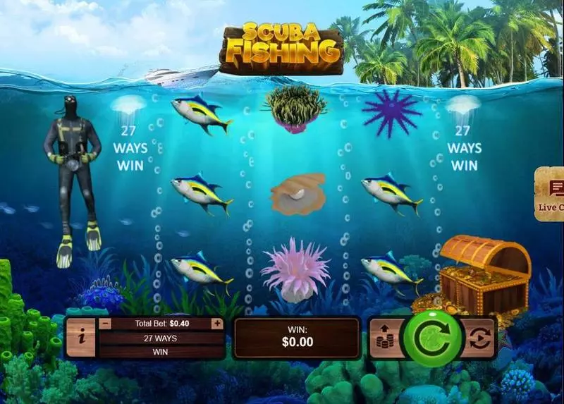 Scuba Fishing RTG Slot Game released in September 2018 - 