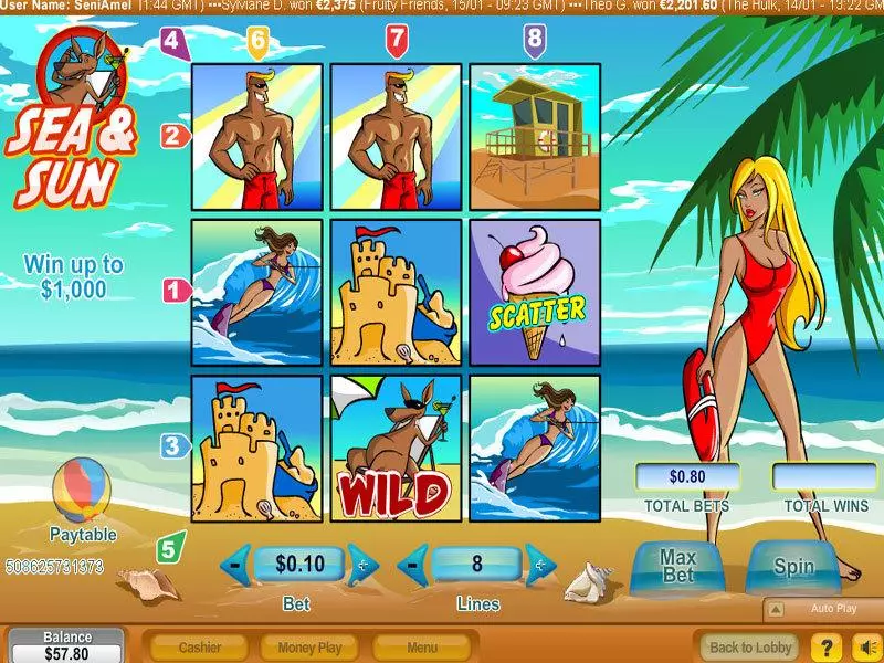 Sea and Sun NeoGames Slot Game released in   - 