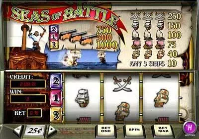 Seas Of Battle PlayTech Slot Game released in   - 