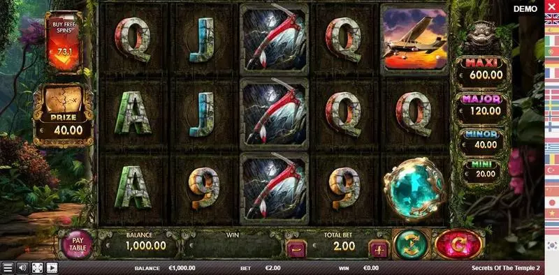 SECRETS OF THE TEMPLE 2 Red Rake Gaming Slot Game released in December 2023 - Free Spins
