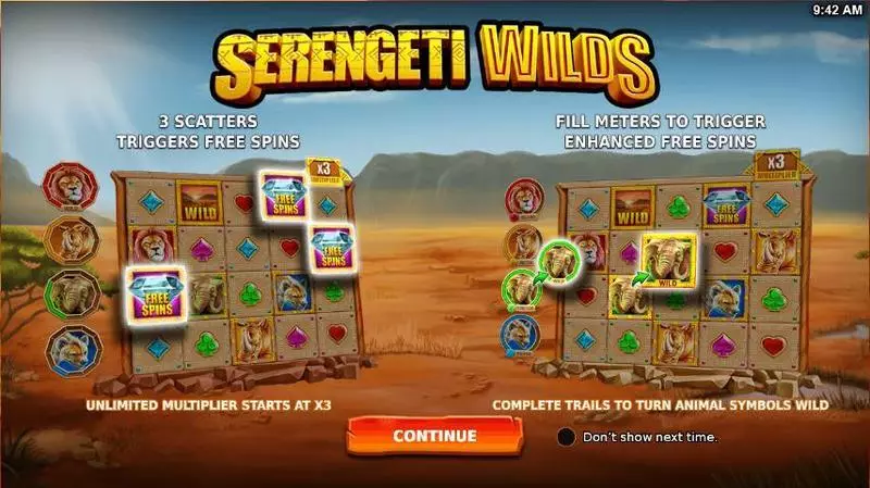 Serengeti Wilds StakeLogic Slot Game released in November 2020 - Buy Feature