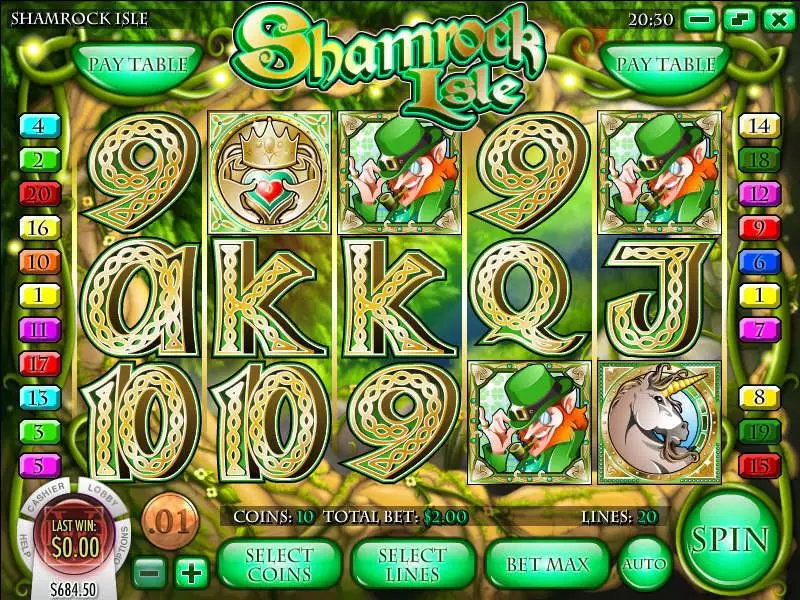 Shamrock Isle Rival Slot Game released in March 2010 - Free Spins