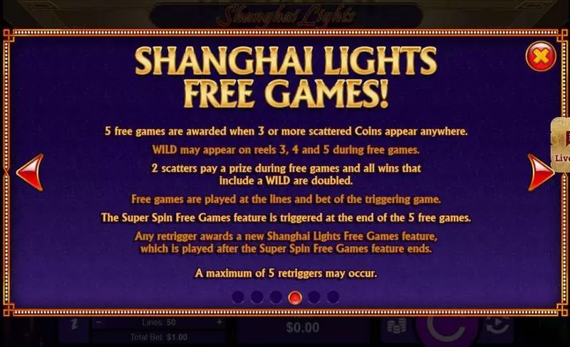Shanghai Lights RTG Slot Game released in February 2018 - Free Spins