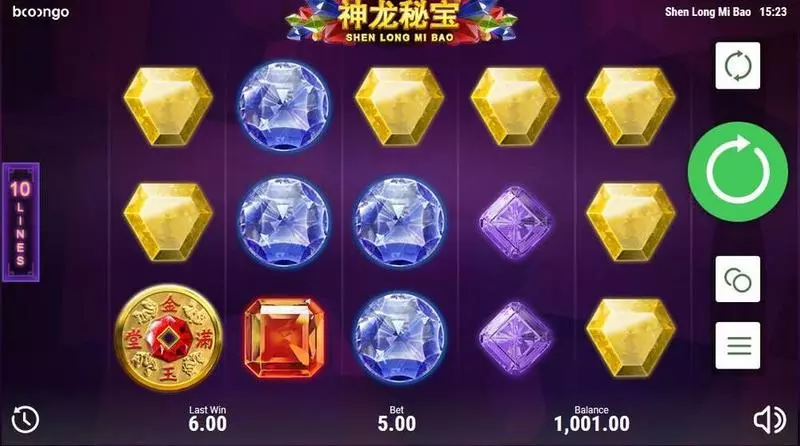 Shen Long Mi Bao Booongo Slot Game released in August 2018 - Re-Spin
