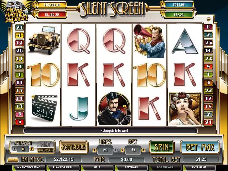 Silent Screen CryptoLogic Slot Game released in   - Free Spins
