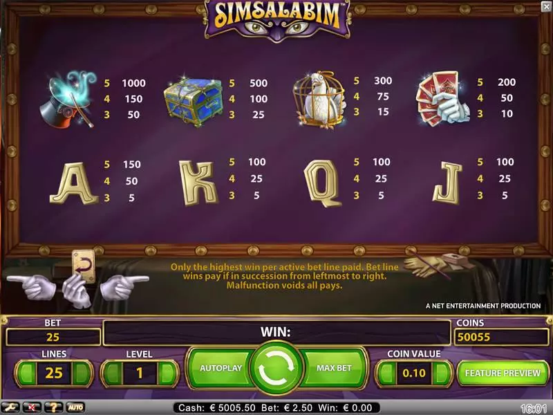 Simsalabim NetEnt Slot Game released in   - Free Spins