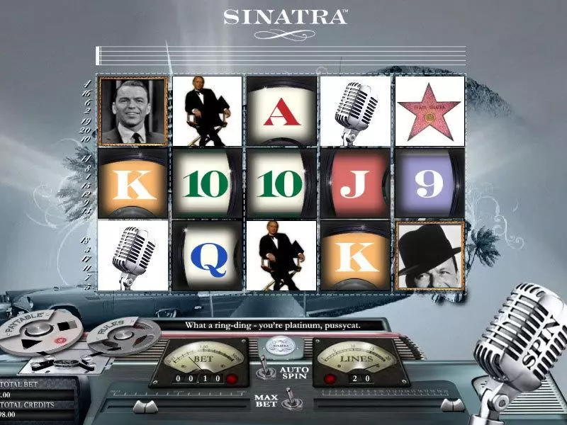 Sinatra bwin.party Slot Game released in   - Second Screen Game
