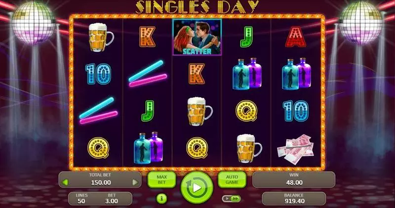 Singles Day Booongo Slot Game released in October 2017 - Free Spins