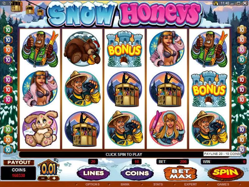 Snow Honeys Microgaming Slot Game released in   - Free Spins