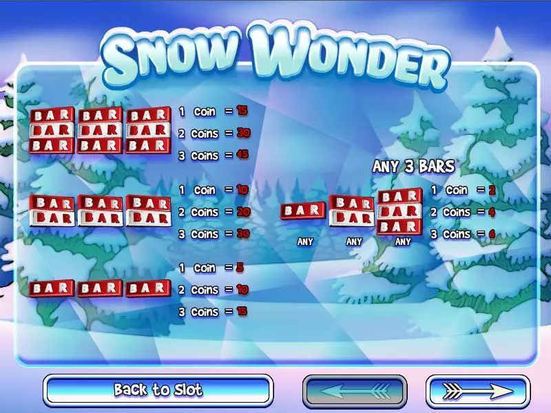 Snow Wonder Rival Slot Game released in December 2014 - 