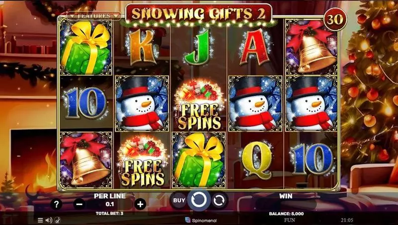 Snowing Gifts 2 Spinomenal Slot Game released in December 2023 - Free Spins