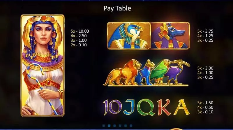 Solar Queen Playson Slot Game released in August 2019 - Free Spins