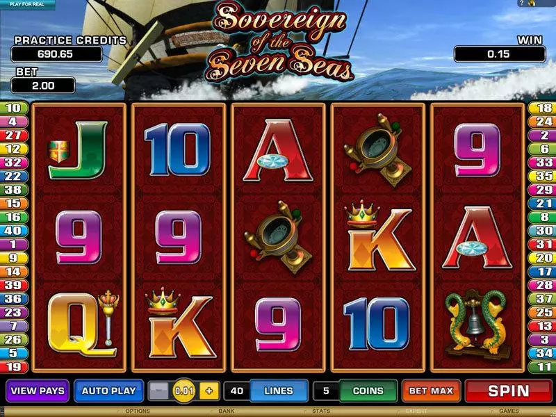 Sovereign of the Seven Seas Microgaming Slot Game released in   - Free Spins