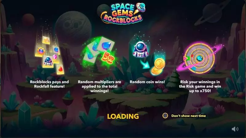 Space Gems. Rockblocks Mascot Gaming Slot Game released in December 2024 - Coin Feature