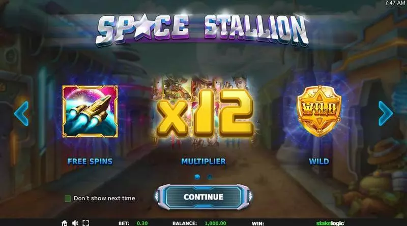 Space Stallion StakeLogic Slot Game released in January 2020 - Free Spins