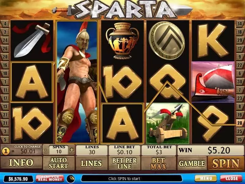 Sparta PlayTech Slot Game released in   - Free Spins