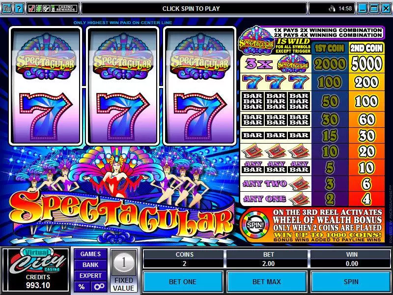 Spectacular Wheel of Wealth Microgaming Slot Game released in   - Second Screen Game