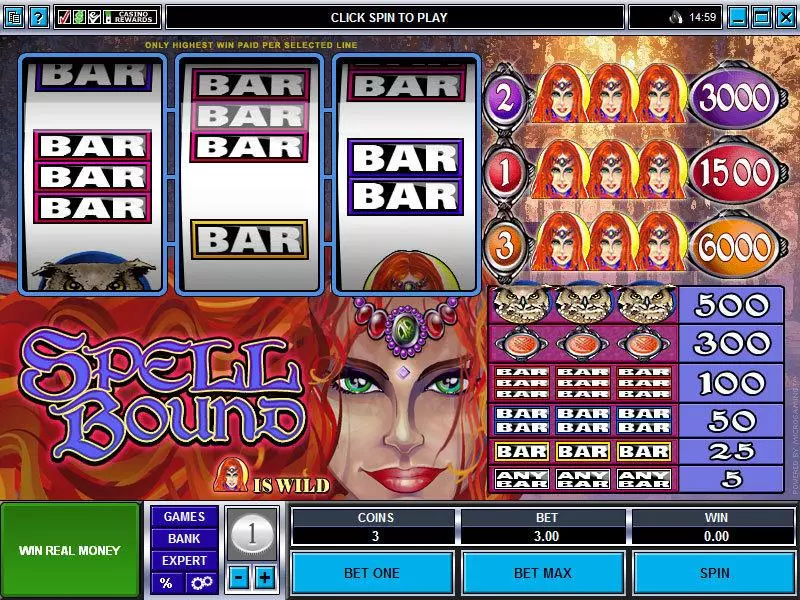 Spell Bound Microgaming Slot Game released in   - 