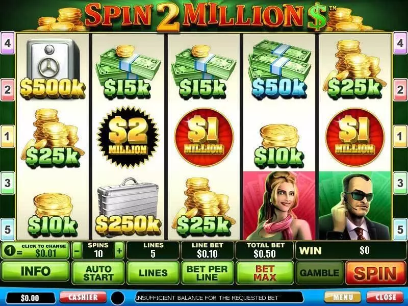 Spin 2 Million PlayTech Slot Game released in   - Second Screen Game