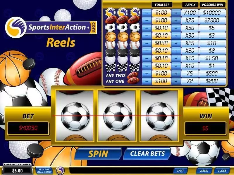 Sports InterAction Reels PlayTech Slot Game released in   - 