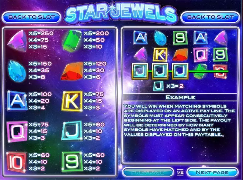 Star Jewels Rival Slot Game released in October 2015 - Re-Spin
