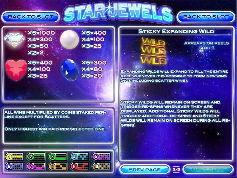 Star Jewels Rival Slot Game released in October 2015 - Re-Spin
