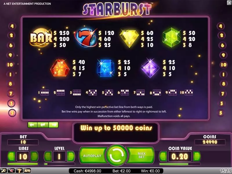 Starburst NetEnt Slot Game released in   - Free Spins