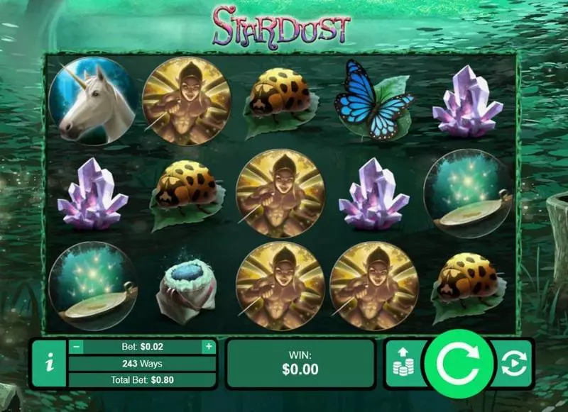 Stardust RTG Slot Game released in August 2018 - Free Spins