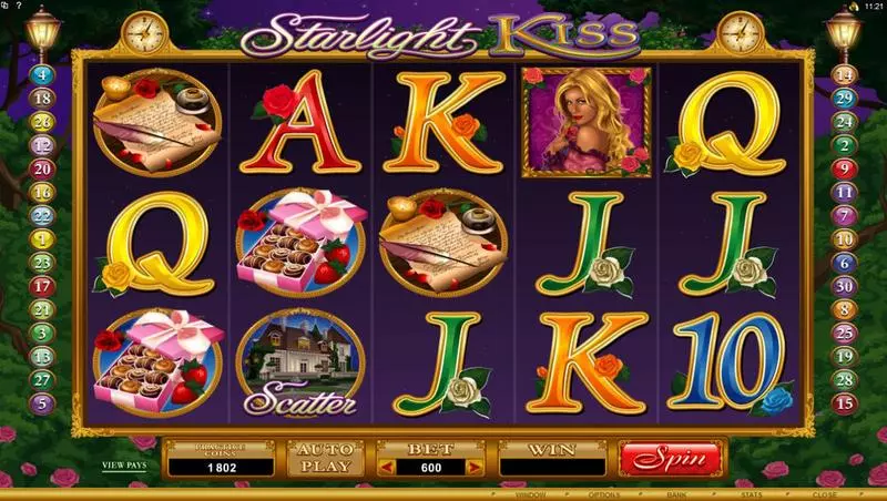 Starlight Kiss Microgaming Slot Game released in   - Free Spins