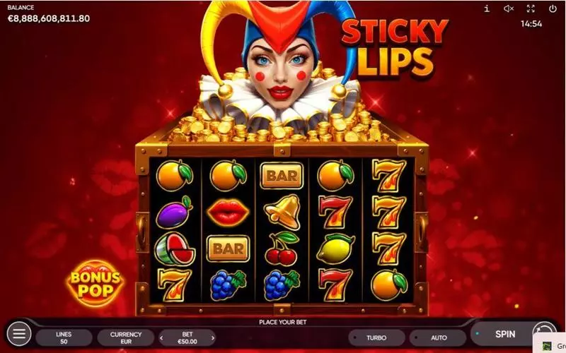 Sticky Lips Endorphina Slot Game released in August 2025 - Pile Feature