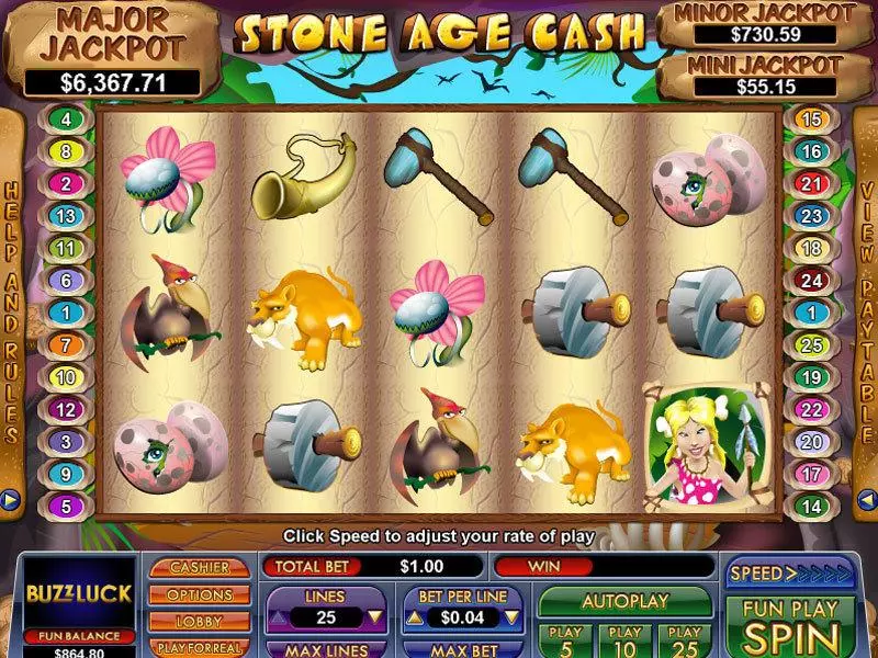 Stone Age Cash NuWorks Slot Game released in   - Free Spins