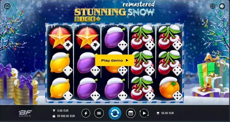 Stunning Snow Remastered Dice BF Games Slot Game released in January 2024 - 